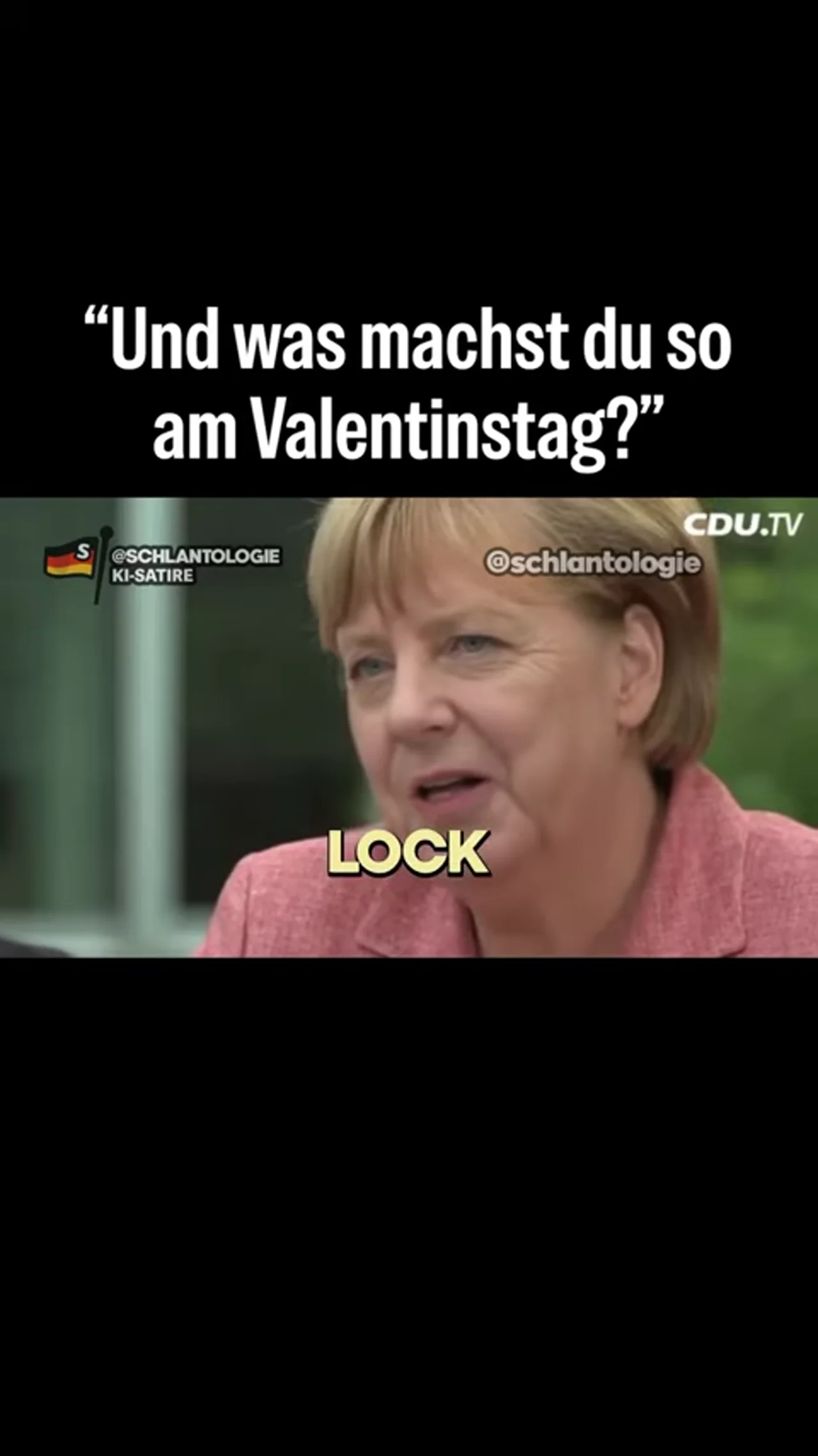 POV Du wirst nach deinen Plänen für den Valentinstag gefragt #fake #ki #satire #merkel