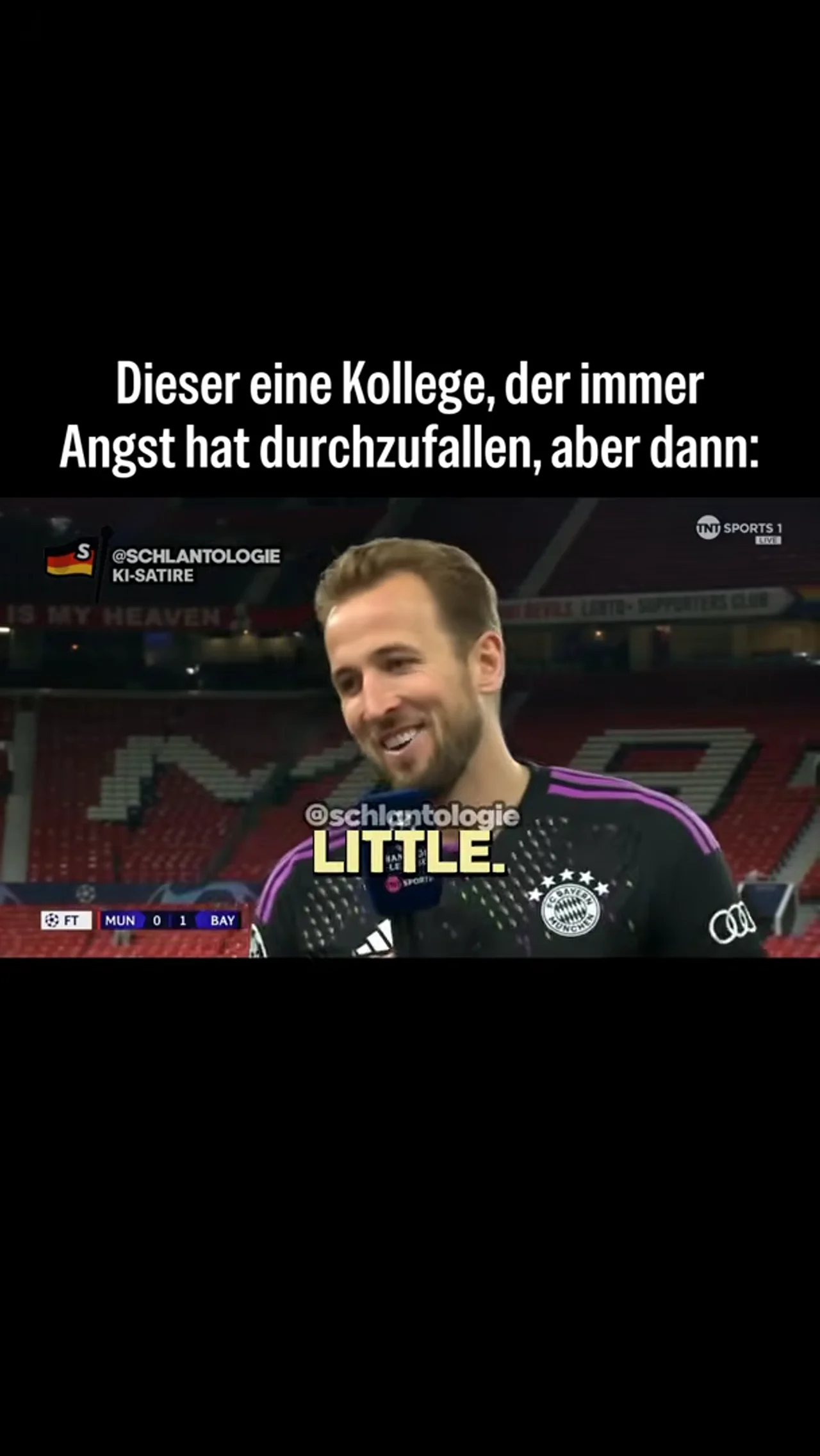 Dieser eine Kollege, der immer Angst hat durchzufallen, aber dann rasiert #fake #ki #satire #kane