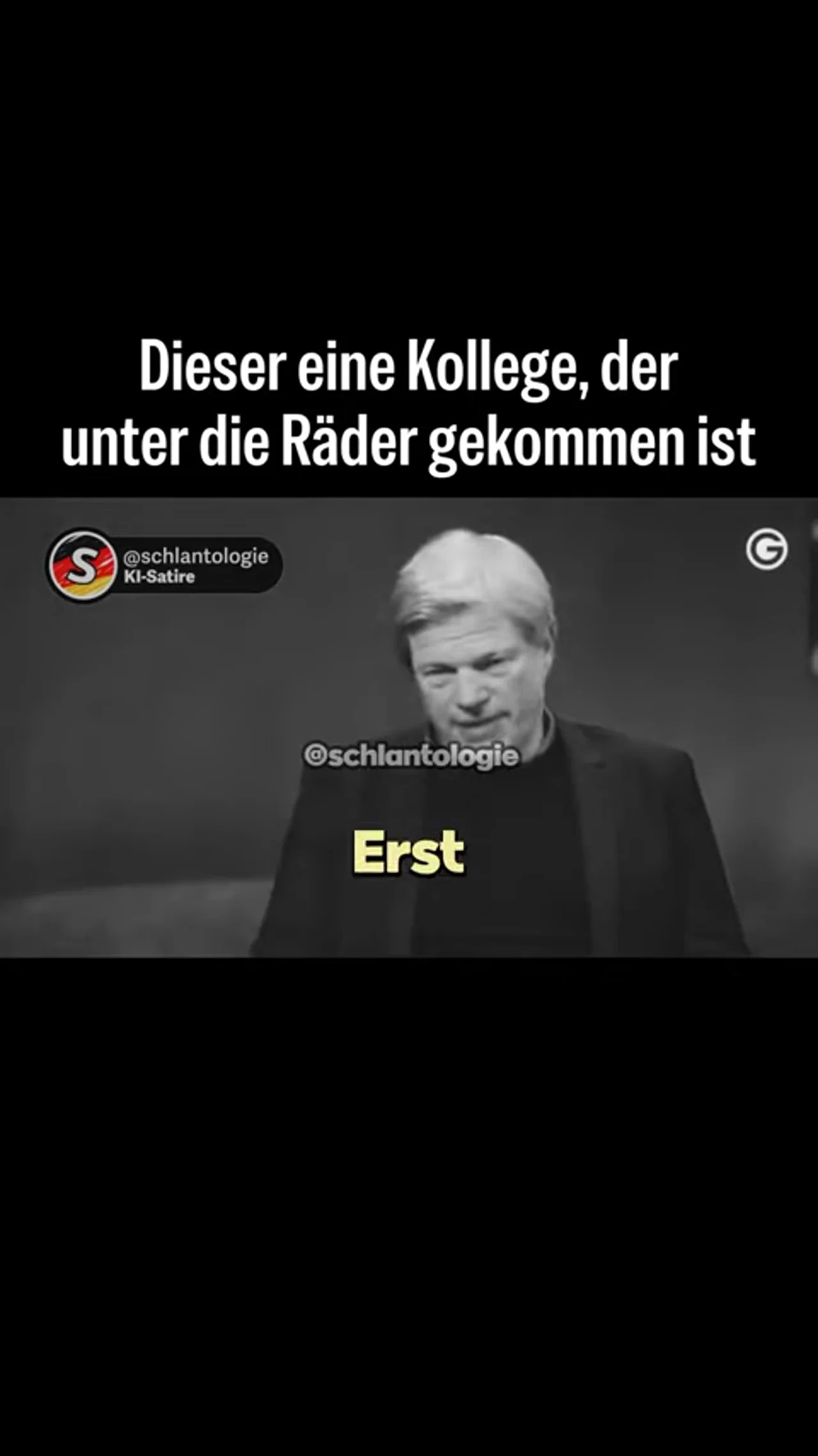 Der eine Kollege, der unter die Räder gekommen ist #fake #ki #satire #oliverkahn