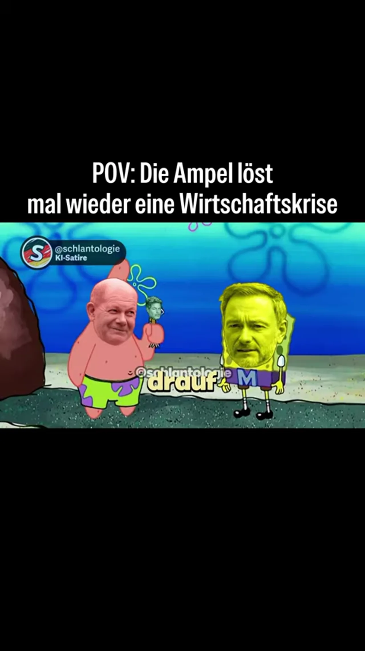 POV: Die Ampel löst mal wieder eine Wirtschaftskrise #fake #ki #satire #spongebob