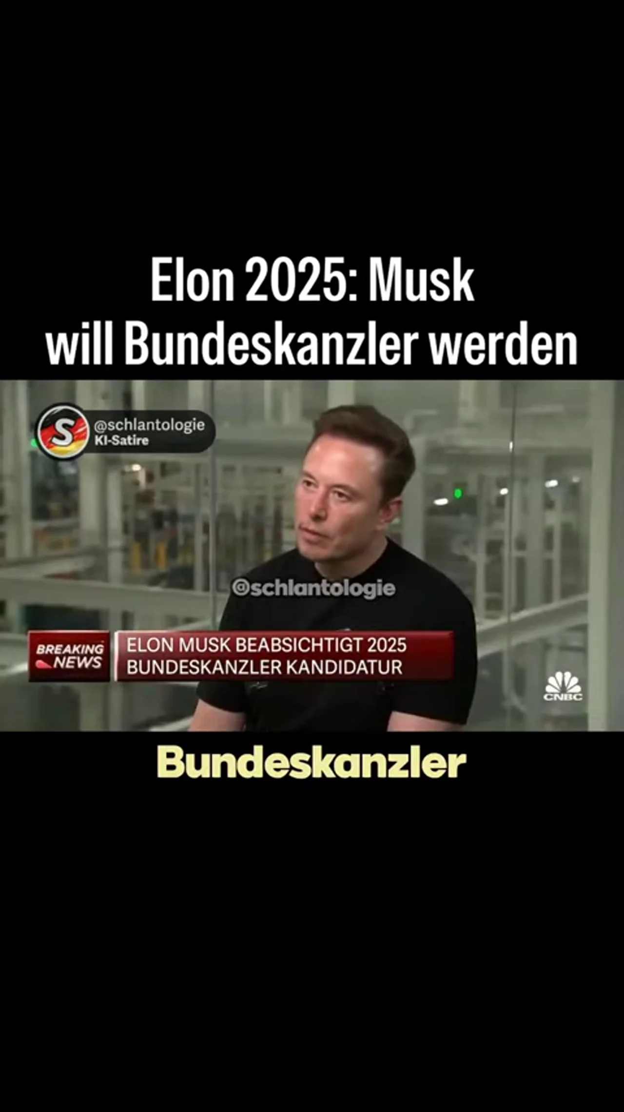 Elon 2025: Musk will Bundeskanzler werden #fake #ki #satire