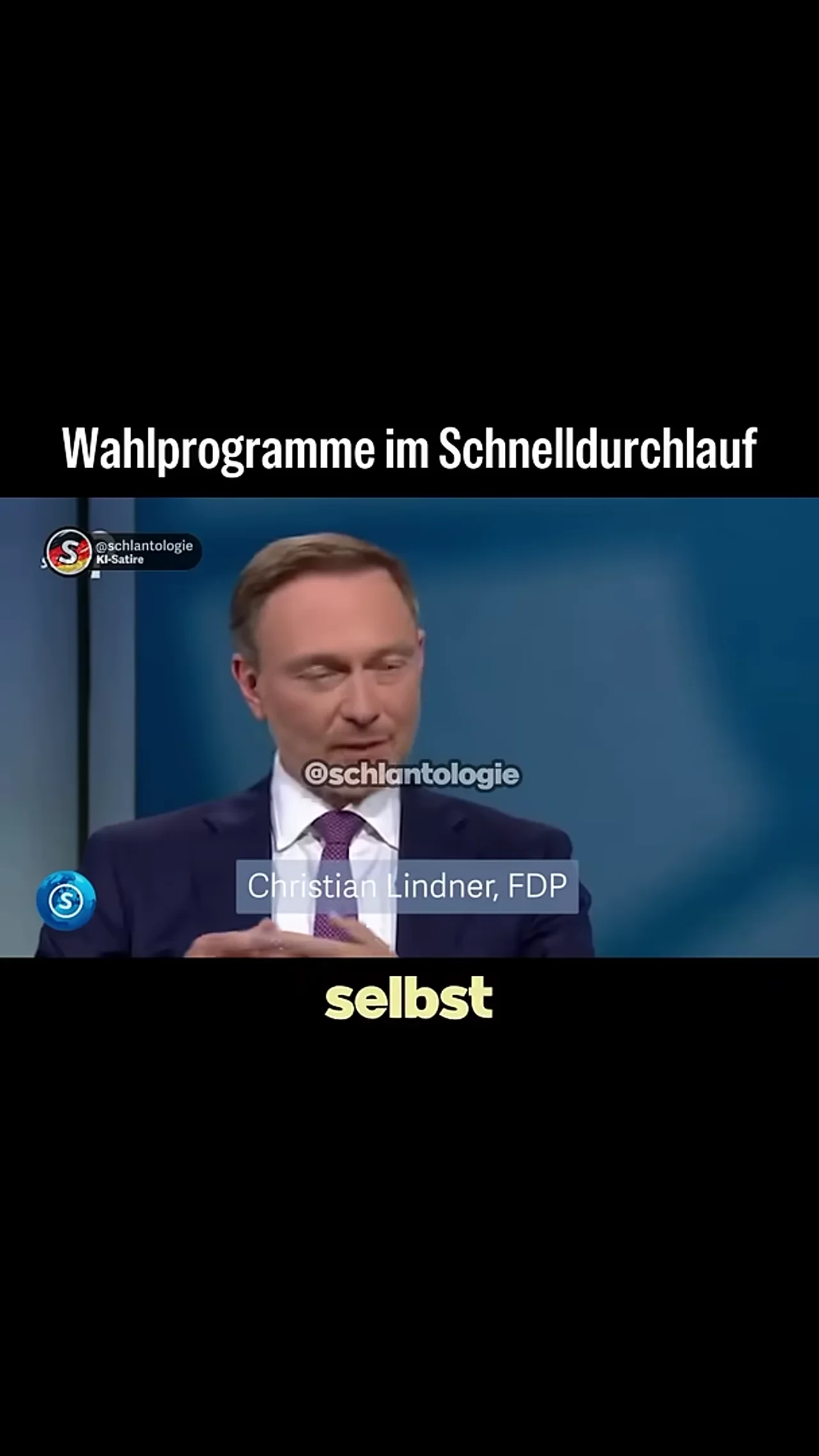 Wahlprogramme im Schnelldurchlauf #fake #ki #satire #wahlomat