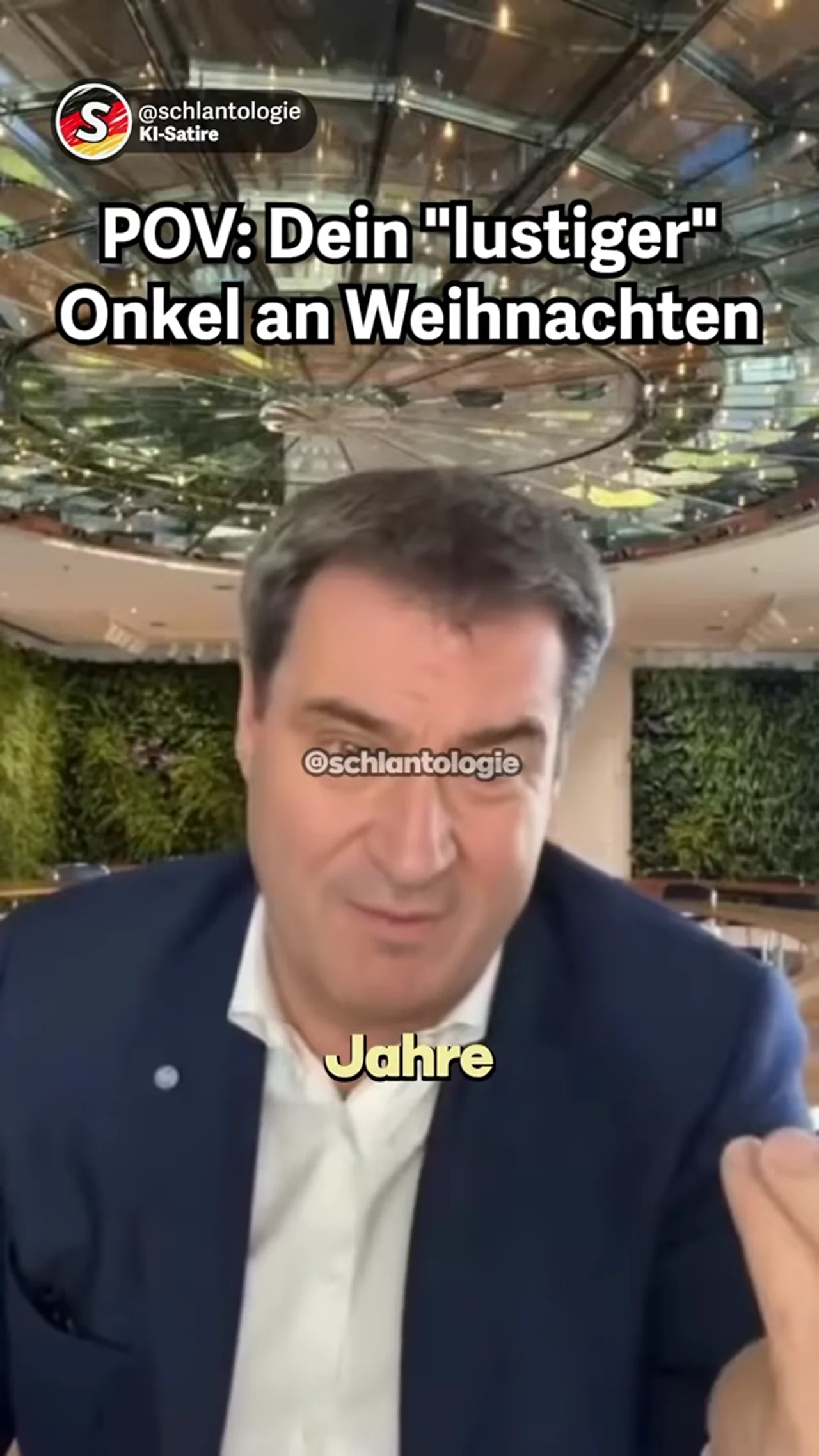 Wenn der „lustige“ Onkel an Weihnachten mal wieder die Schenkelklopfer auspackt #fake #ki #satire