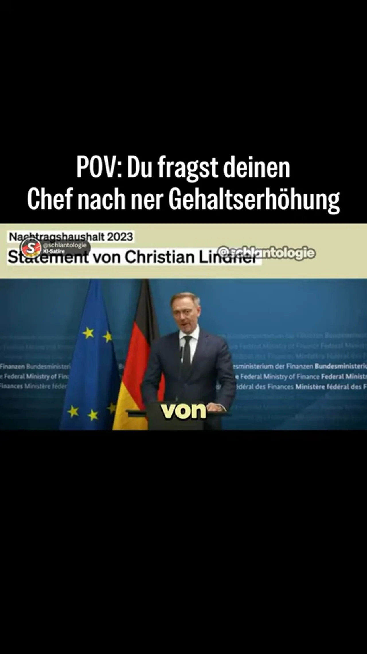 POV: Du fragst deinen Chef nach ner Gehaltserhöhung #lindner #karless #fake #ki #satire