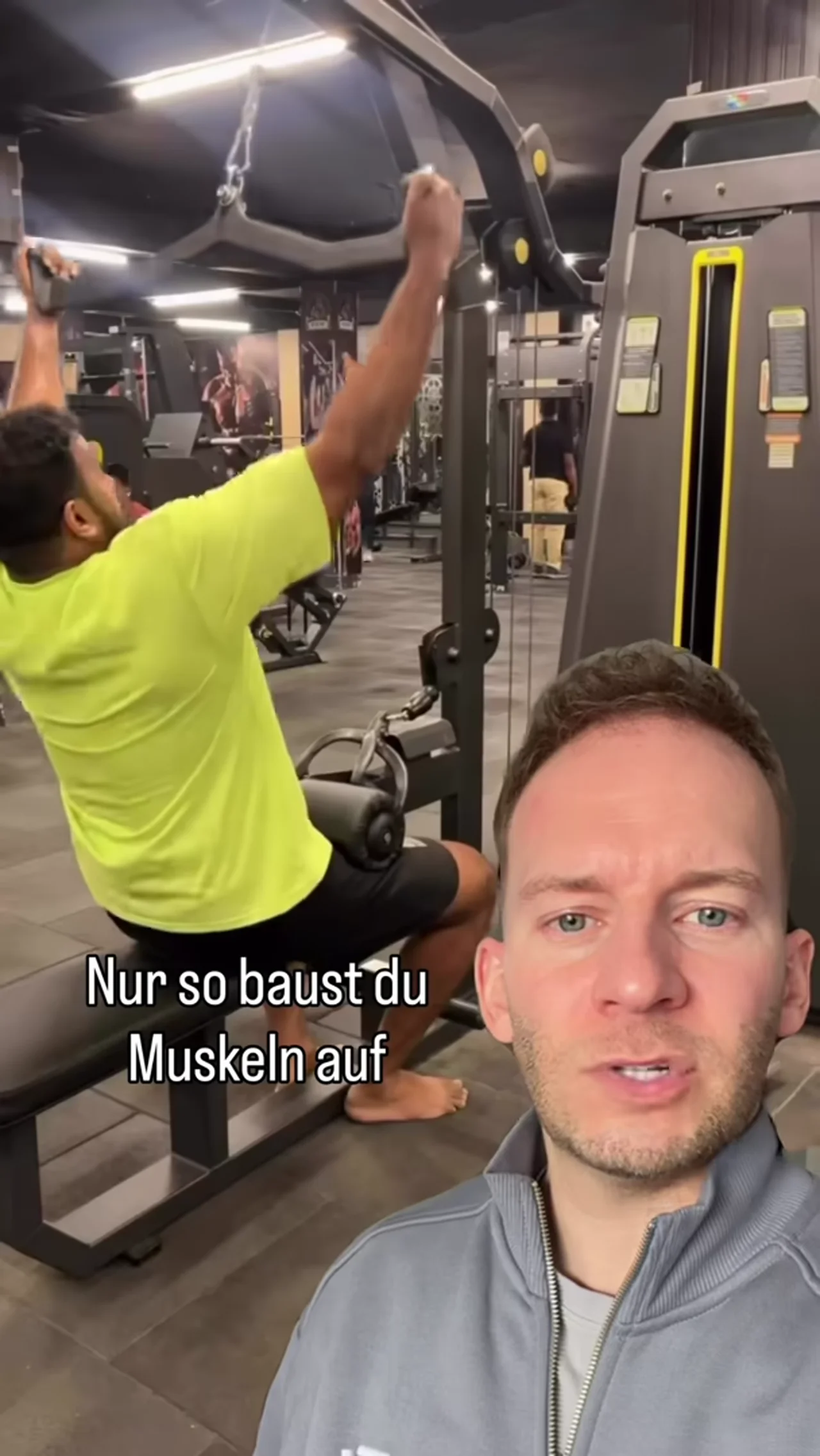 Muskeln schocken ❌ Maschine schocken ✅ #fitness #comedy