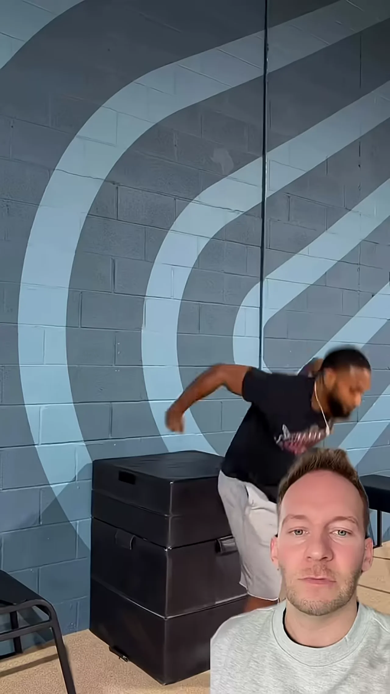 Box Jump￼s rückwärts sind der Gamechanger #fitness #lustig