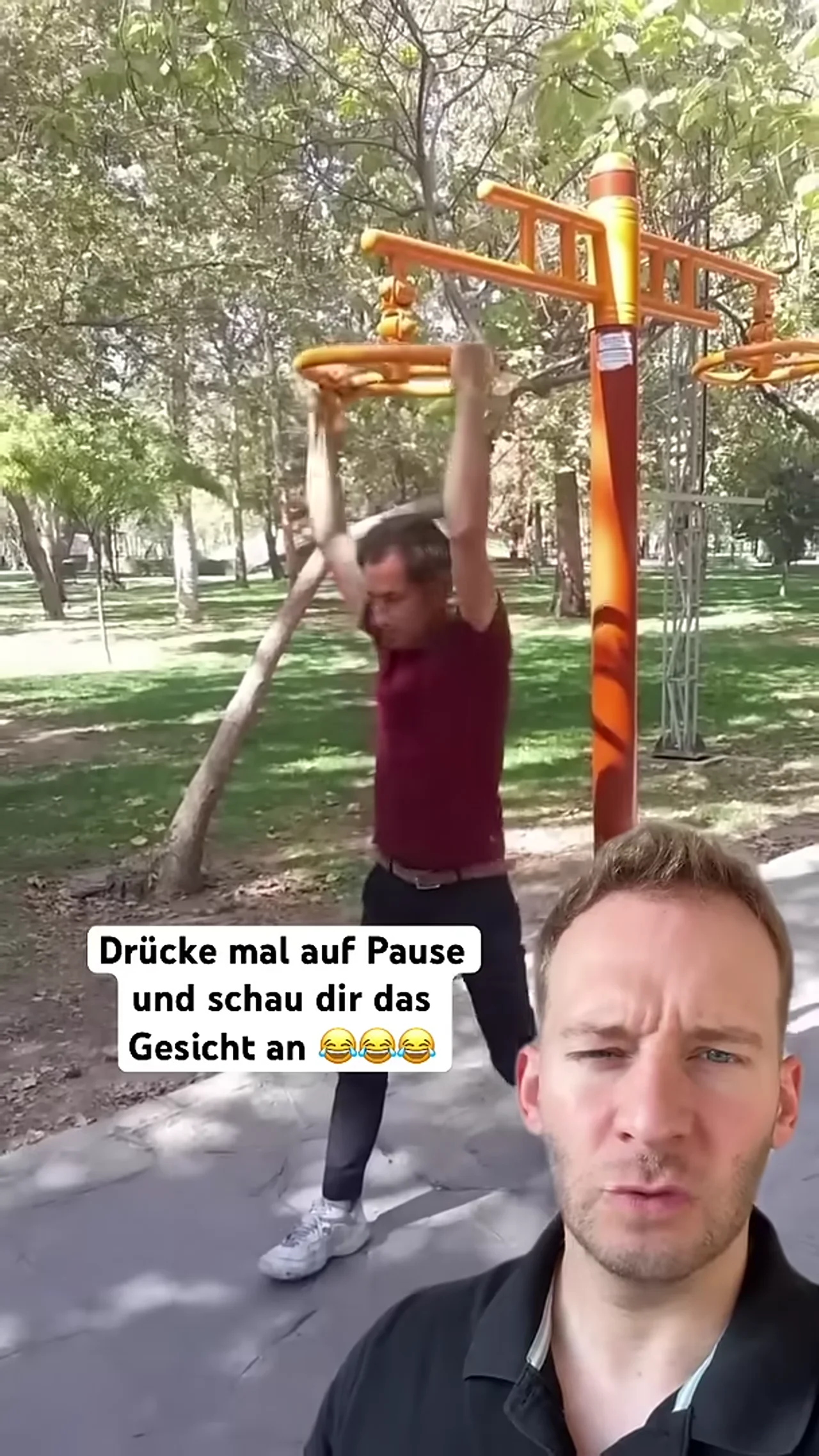 Ich musste so lachen pausiermal das Video in der Drehung. #fitness #funny #gym #sport