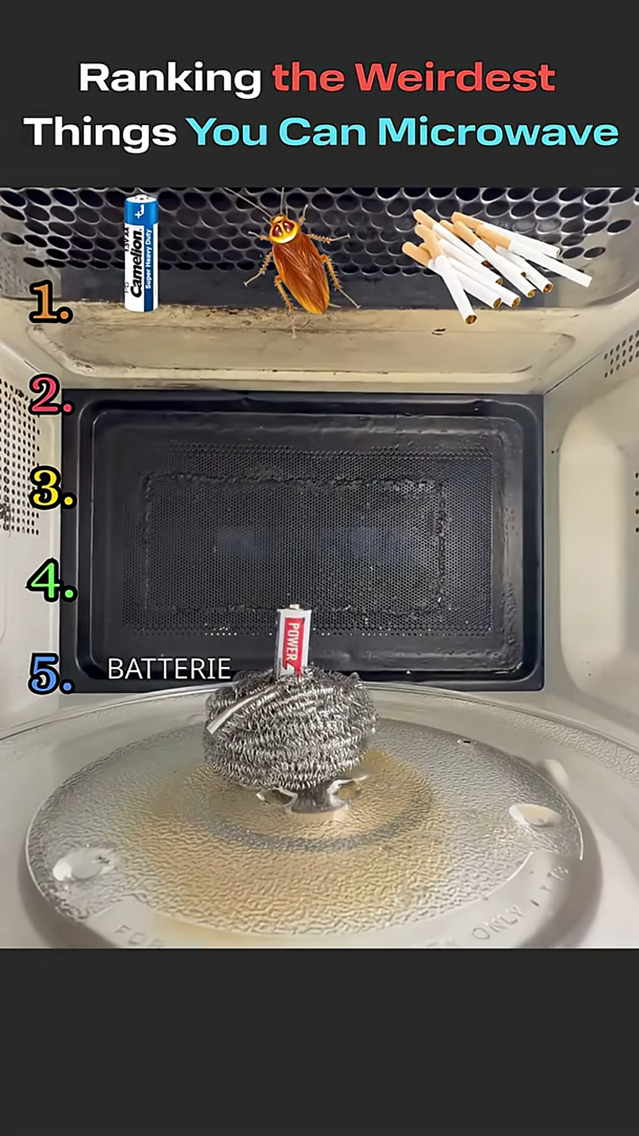 Ranking the weirdest things I've microwaved 🤯 #experiment