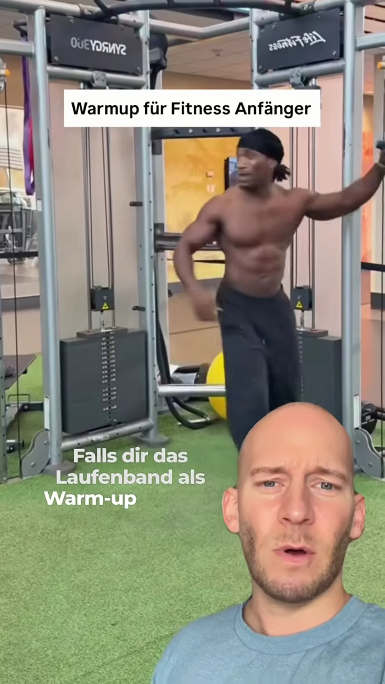 Leichte Aufwärmübung für Fitness Anfänger