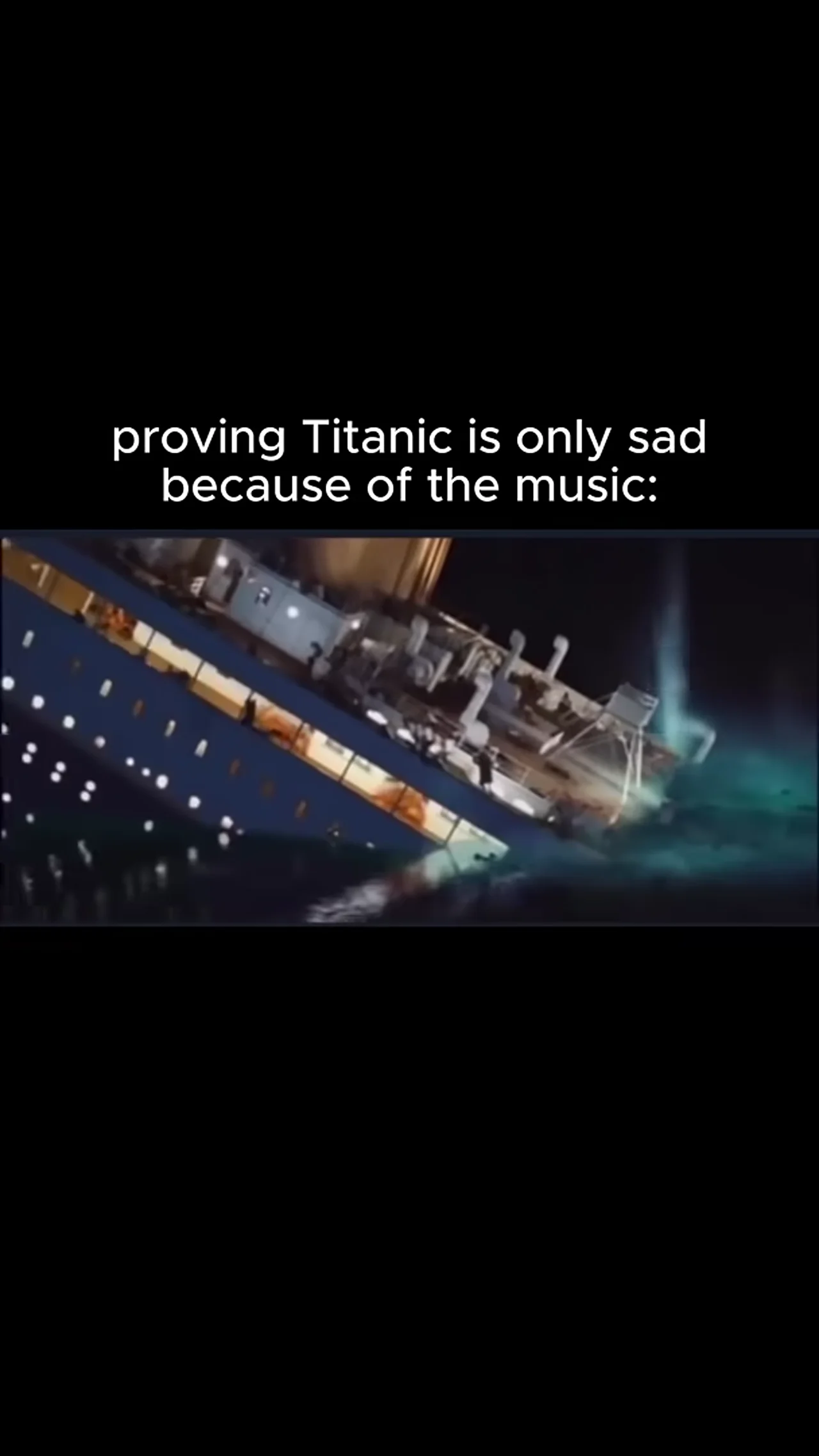 what happen if I change Titanic music?​😂​​​​​#hardtechno #techno #technoremix #ravememes #movieclips