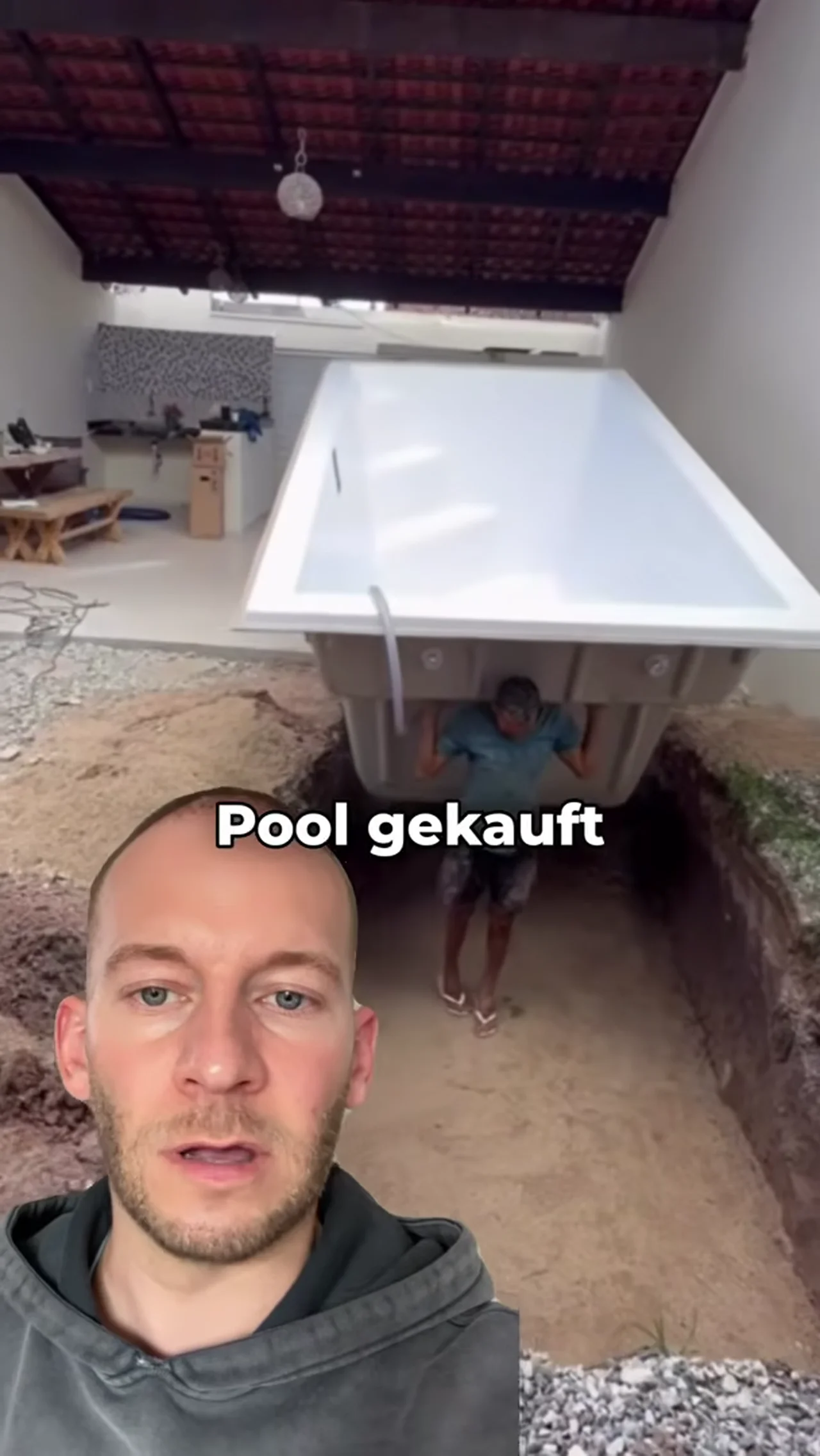 Im Pool beerdigt?